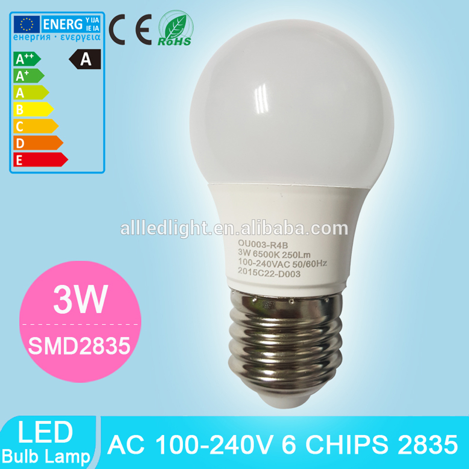 2835SMD 3W/5W/7W/9W/12W/14W LED Globe Bulb Light AC100-240V Input Plastic Clad Aluminum Inner, Warm White and Cool White Color