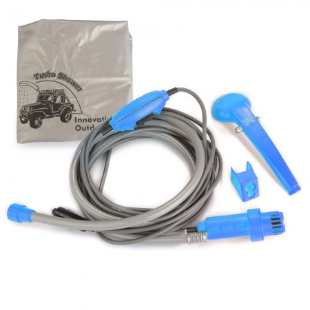 12V Camping Hiking Travel Car Pet Clean Wash Shower Kit Portable
