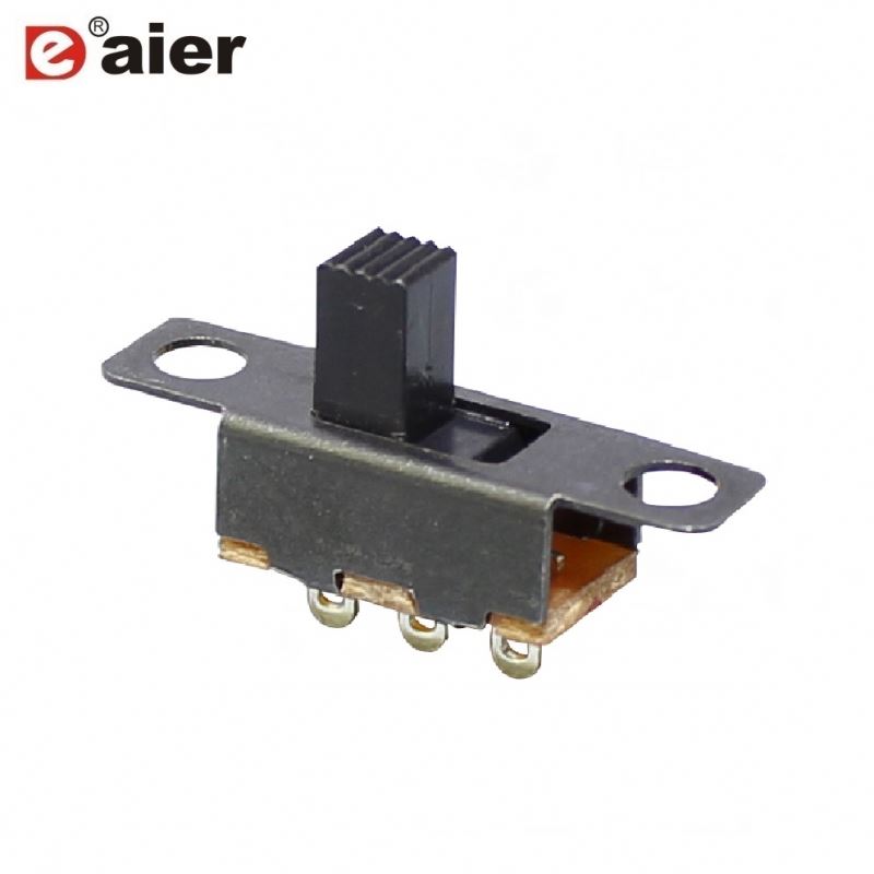SS-12F15 1P2T Solder Terminal 3 Pin Black Slide Switch