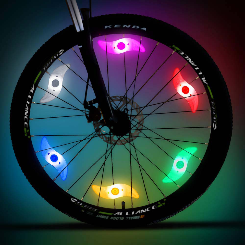 Colorful Sport Outdoor Cycling bicycle spoke light led bike wheel lights