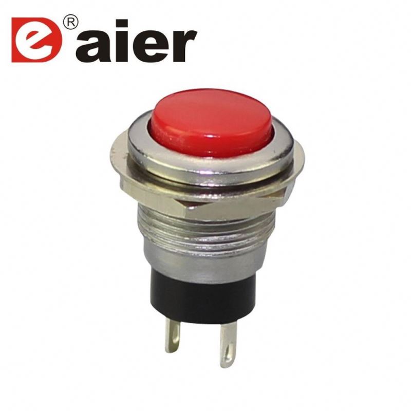 IP 40 DS-318 1A 250VAC Red Small Momentary Led Push Button Switch