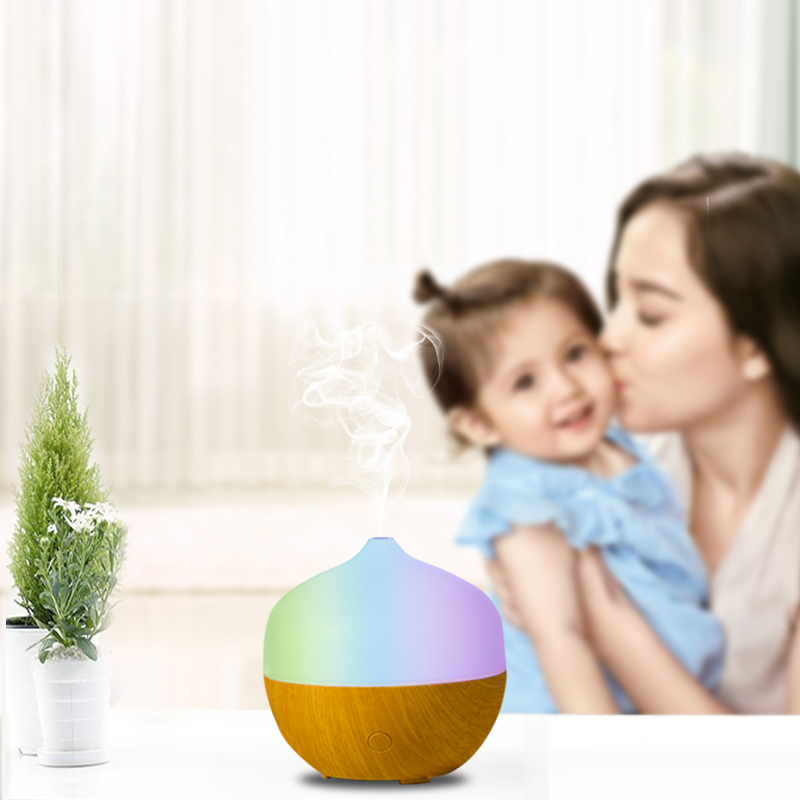 Mini Ultransmit Aromatherapy Diffuser & Wood Cool Mist Humidifier Air 130ml Purifier