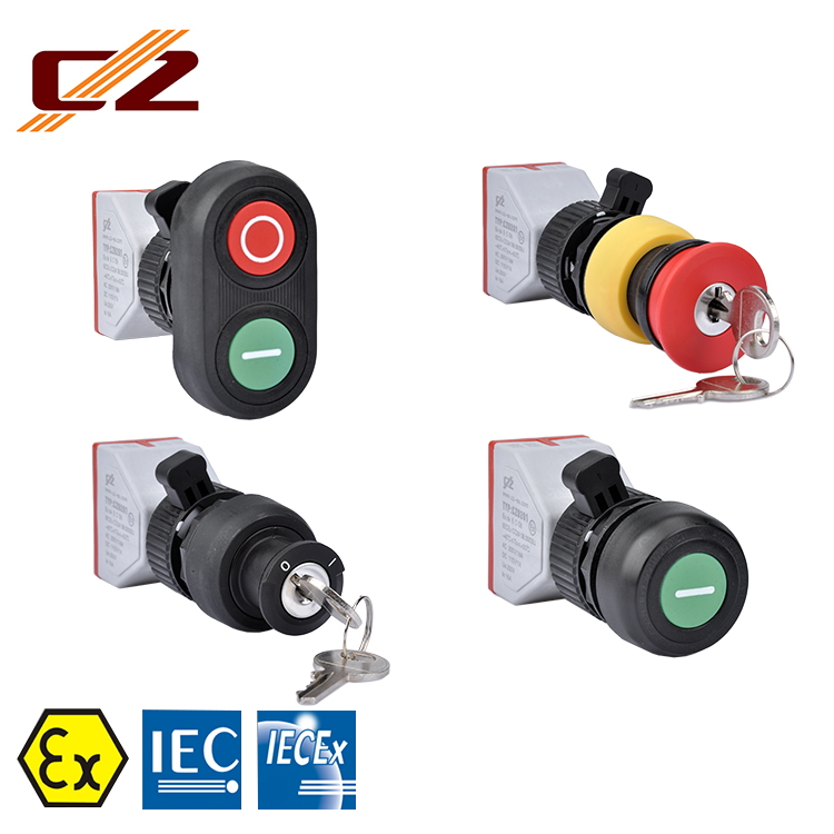 IECEx and ATEX certified Plastic Explosion-proof Push button Switch