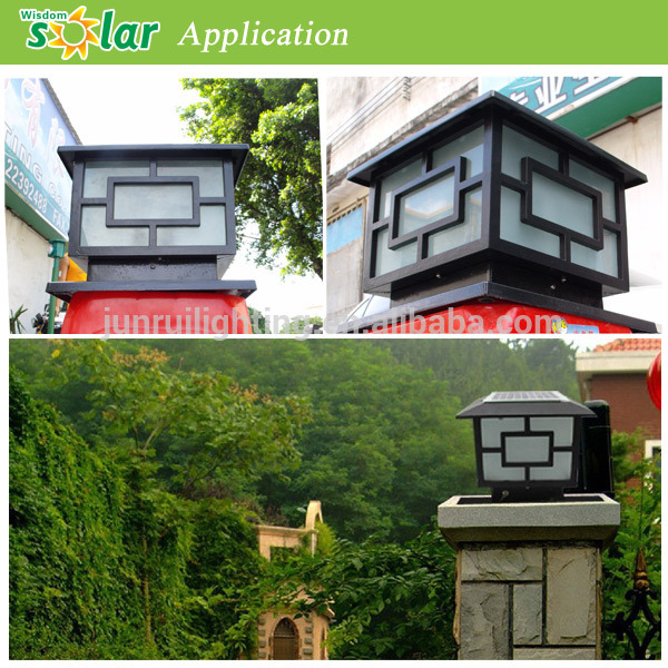 Outdoor solar pillar light garden gate pillar lighting(JR-3018 series)