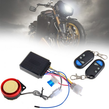 Motorcycle Bike Anti-theft Security Alarm System Remote Control Engine Start 125dB