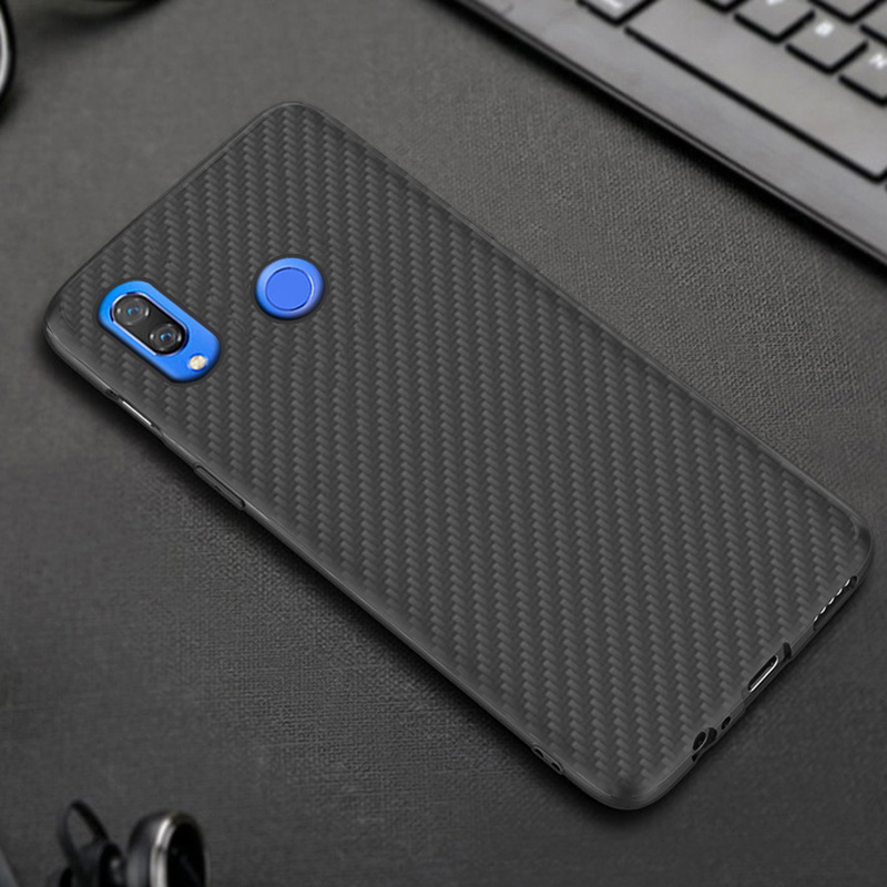 Premium Carbon Fiber  Case Full Sides Protective Shell Back shockproof Cover Design For Huawei Nova 3 3i