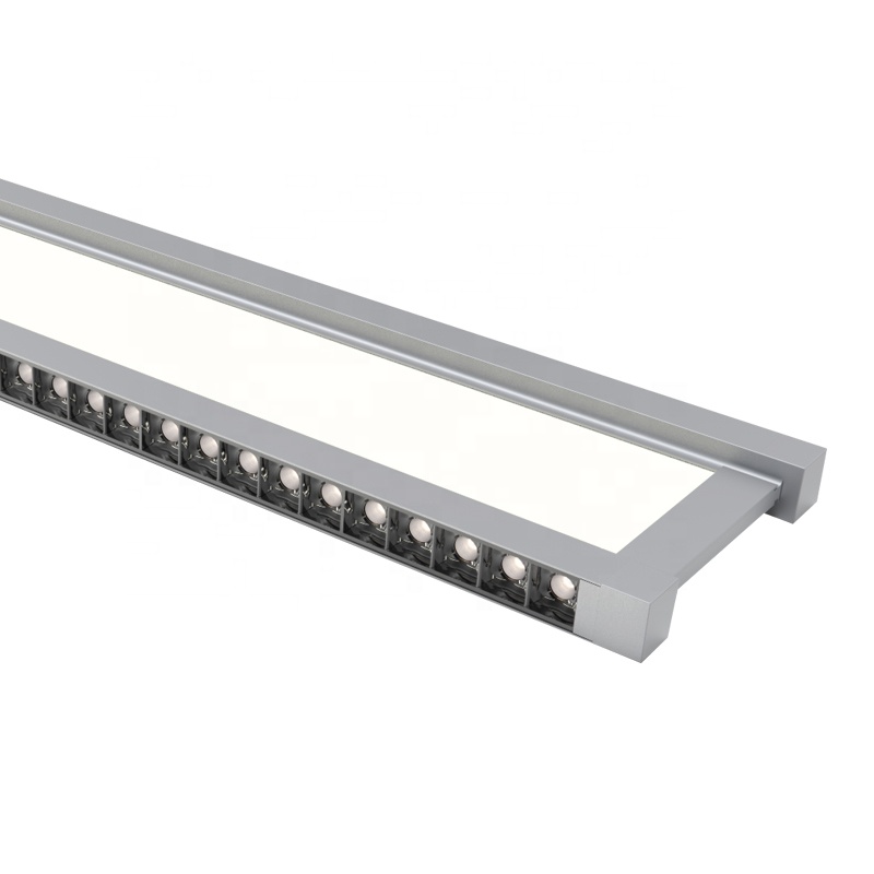 CE SAA ETL DLC 3-sides emitted aluminum profile linkable 50w led linear pendant light