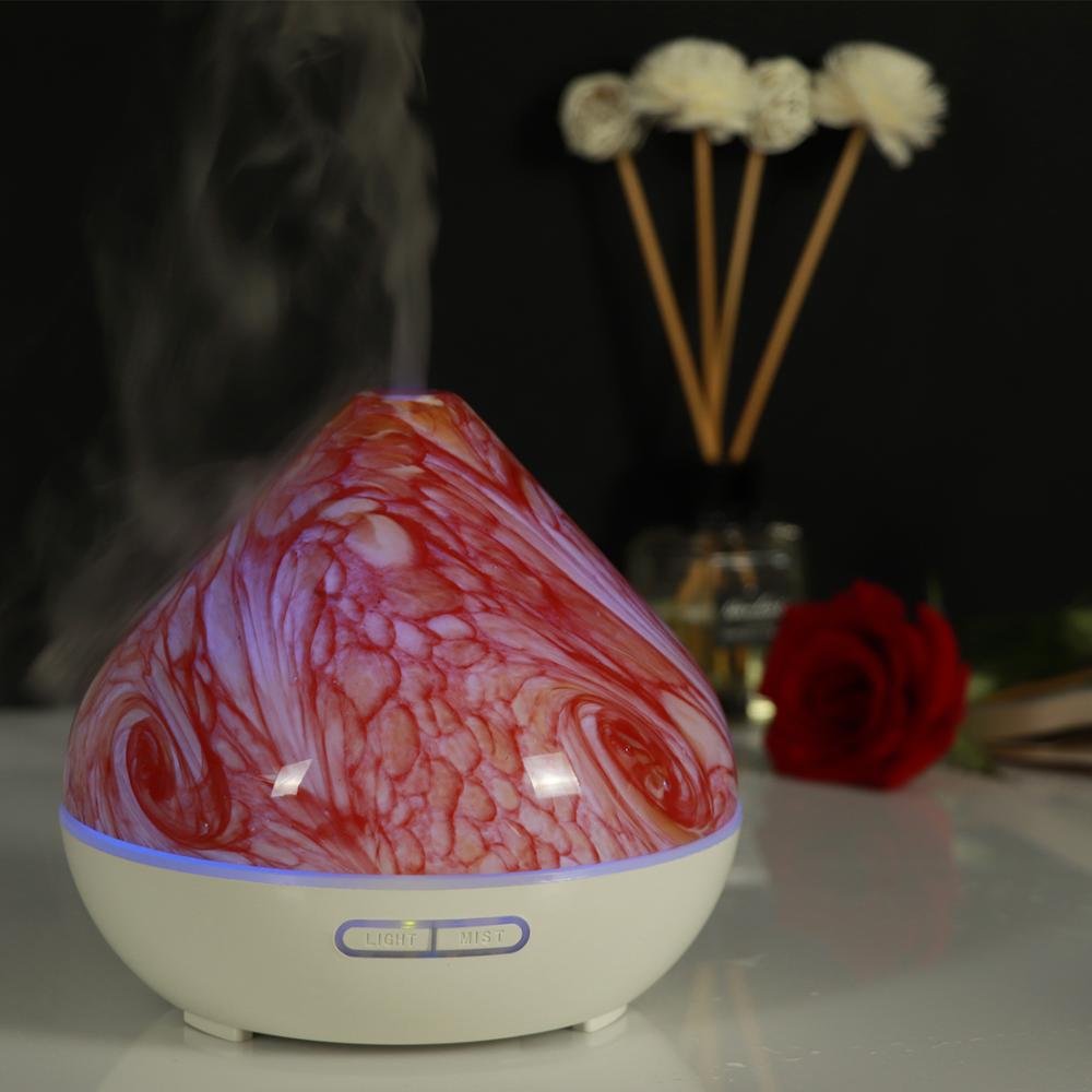 2019 Glass White Modern 400ml Phantom lamp Diffuser for Essential Oils & Aromatherapy Diffuser