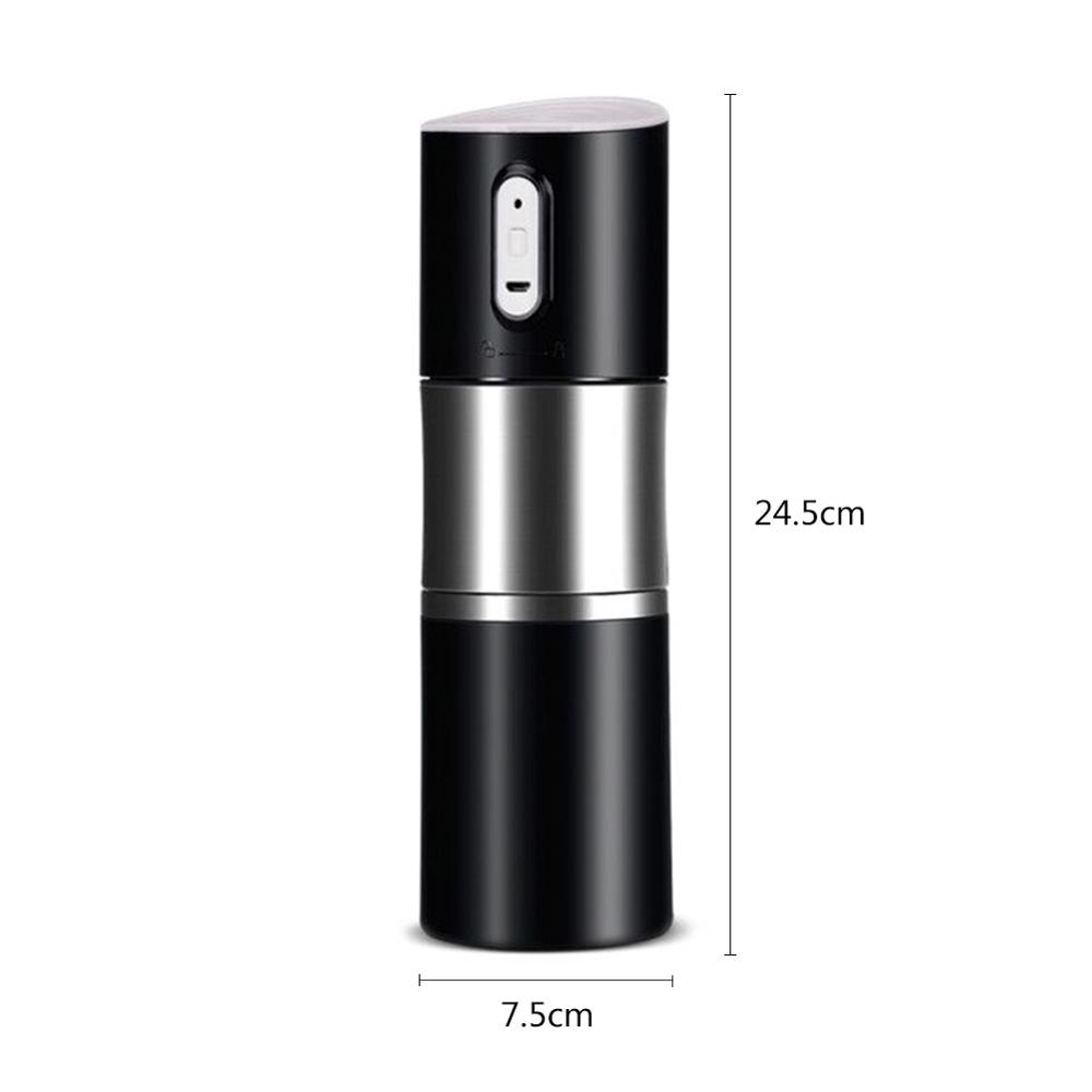 Electric Coffee Maker Auto Portable Travel Stainless Steel Coffee Pot with Coffee Grinder