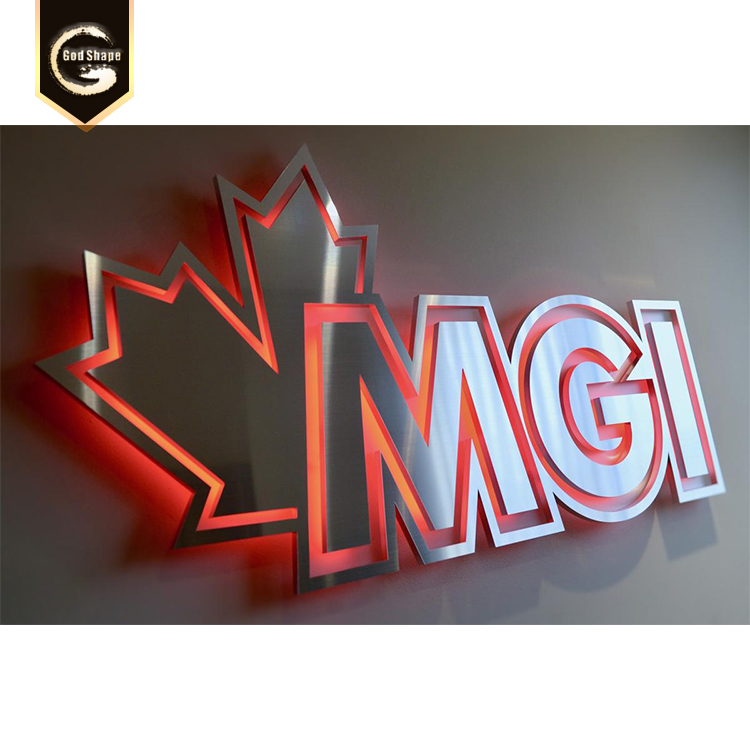 Backlit Acrylic Channel Letter Sign Halo Effect Custom Outdoor Indoor LED Signs