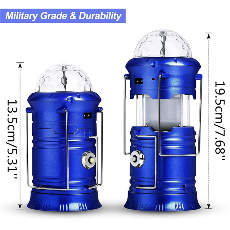 Goldmore rechargeable 3 in 1 collapsible portable LED camping lantern with USB output