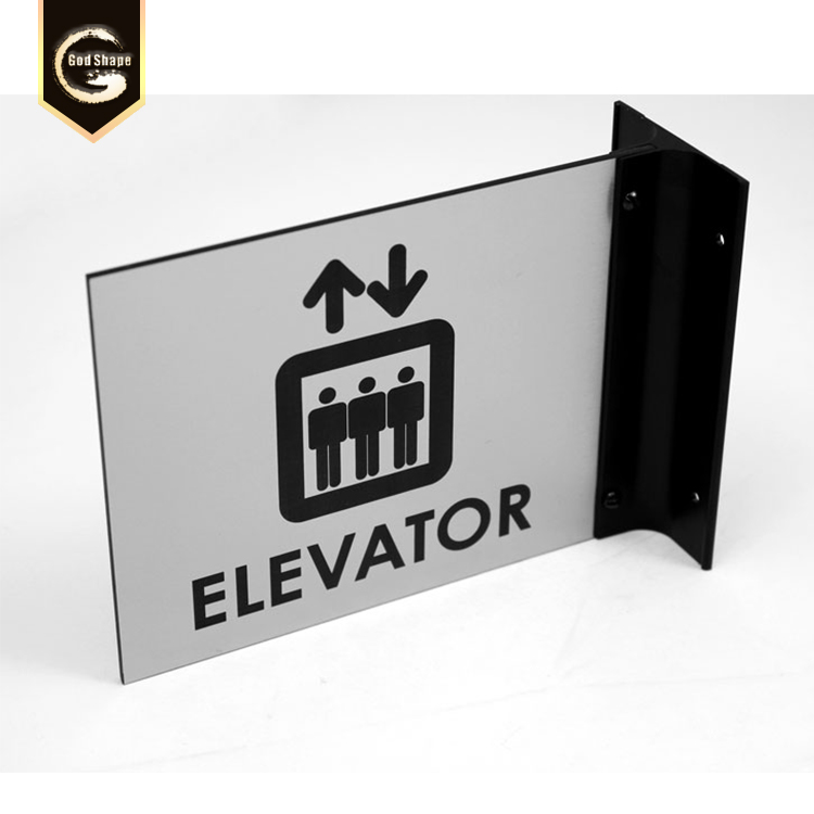 Custom hotel room door number wall Sign door plate UV silk screen printing name plate
