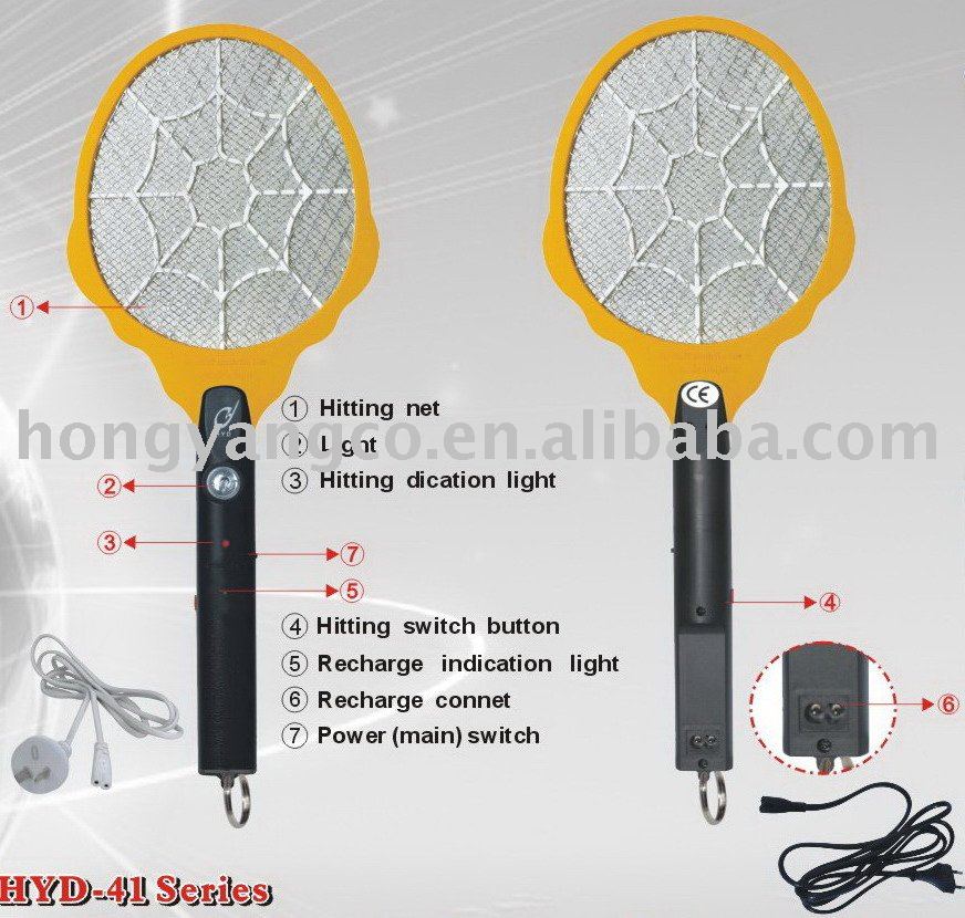HYD-4101 Hot sale mosquito swatter Rechargeable Insect Killer CE & RoHs