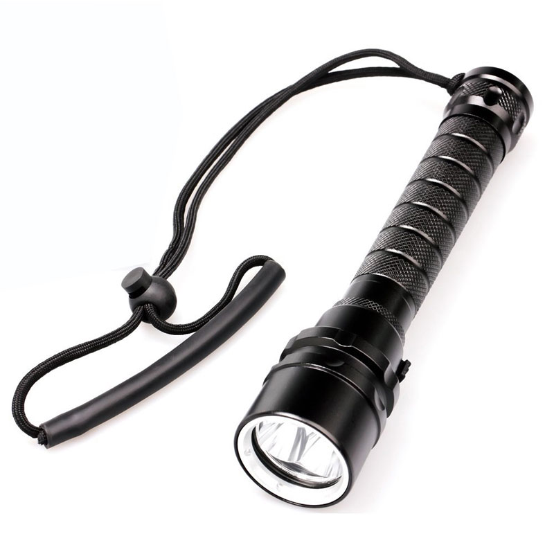 Rechargeable Battery Scuba L2 Led Brightness Flashlight Diving Light