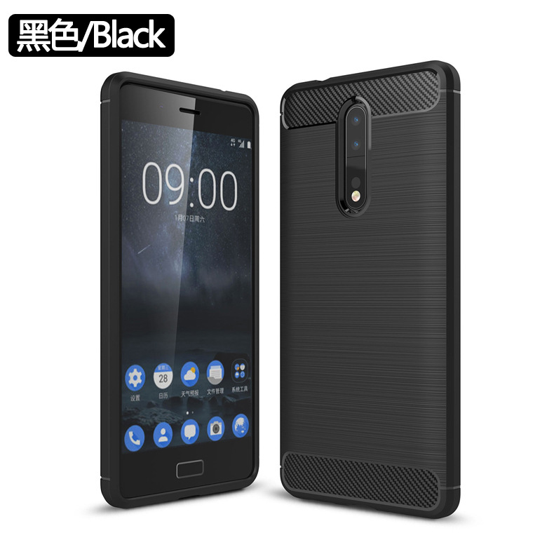 2017 New Arrival Carbon Fiber Tpu case for Nokia 8 9 brushed tpu soft cover for Nokia 8 9