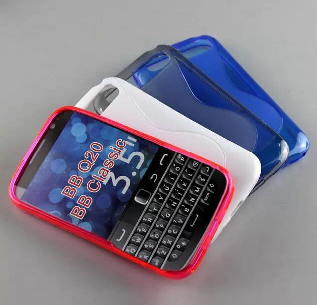 Mix colors S Line Gel TPU cover Case for Blackberry Q20 BB classic