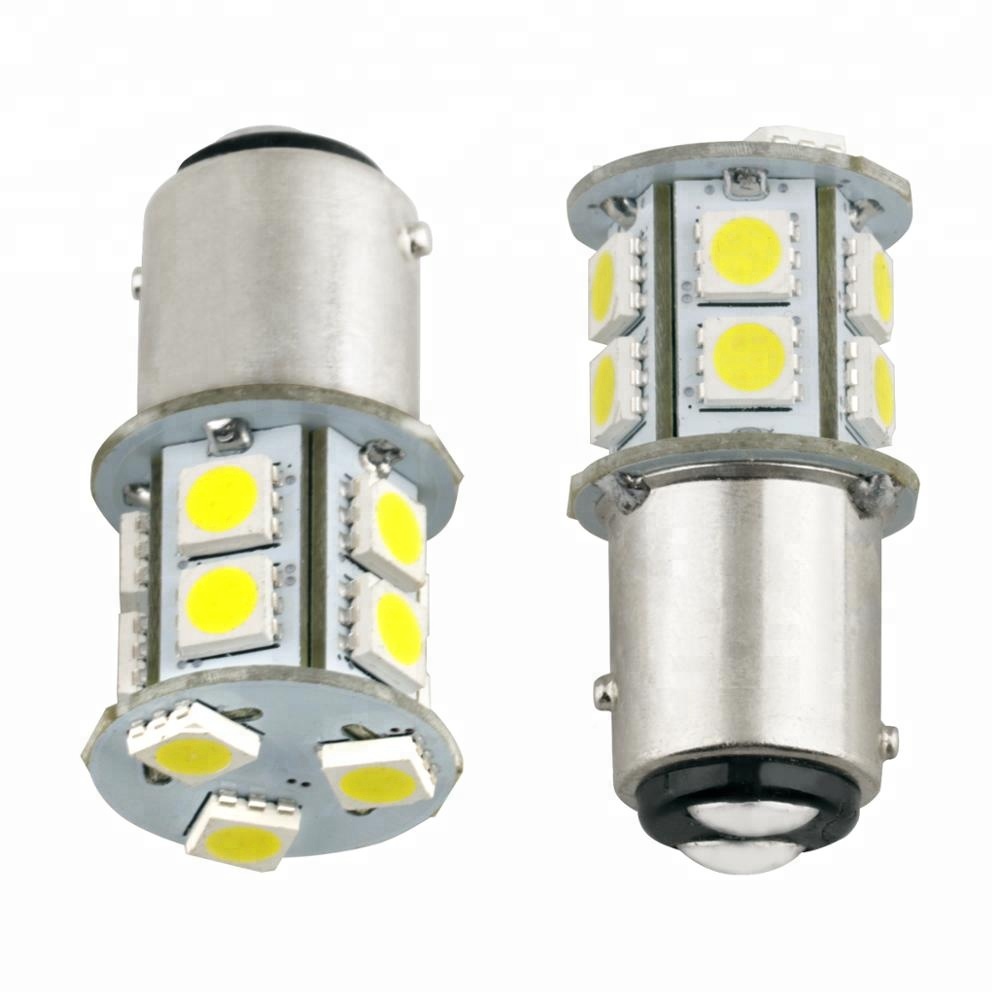 Super Bright Led Car Bulb 12v 1156 Ba15s 13smd 5050 Auto Lamp Roof White Turn Light