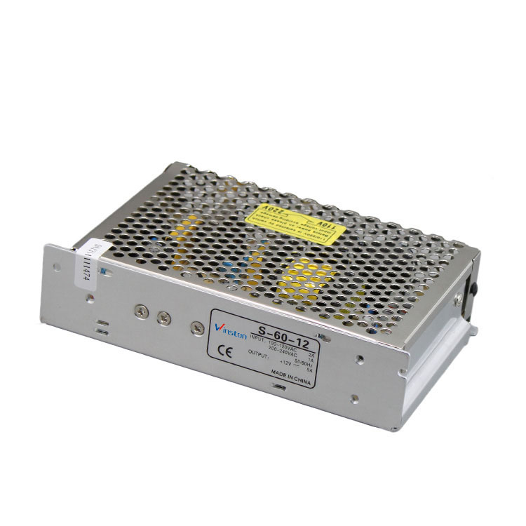 Manufacturer S-60 Single 60W 5V 12V 15V 24V DC LED Power Supply