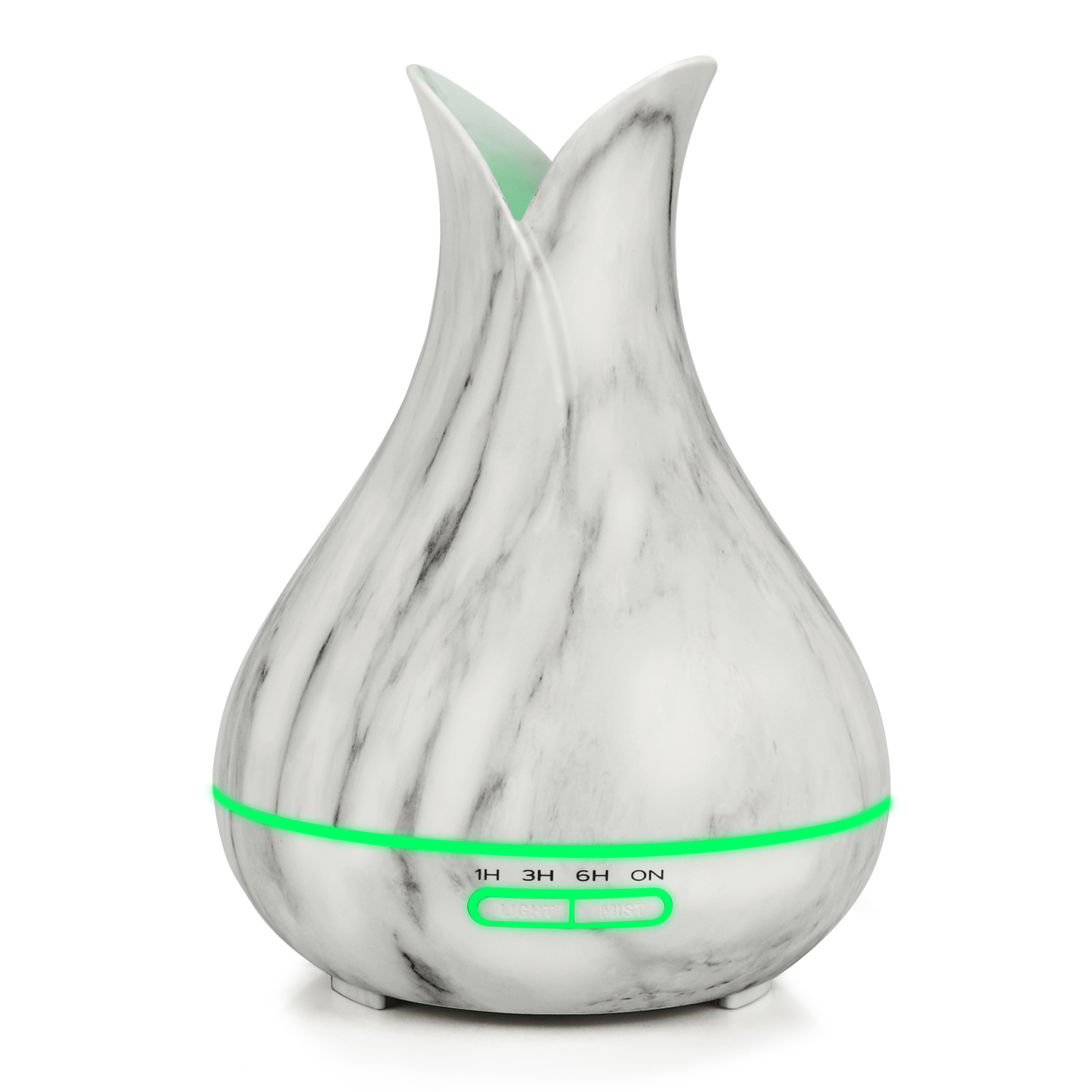 NEW Technology 2019 Marble Vase Diffuser,Home Decorative Air Cool Humidifier Essential Oil Diffuser with Auto Shut Off Waterless