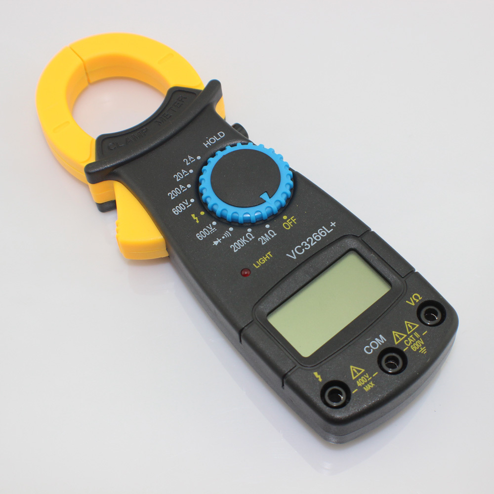 DT3266L 1999 Counts Multimeter AC Current Voltage Resistance Diode & Continuity Temperature Tester Clamp Meter Multimetro