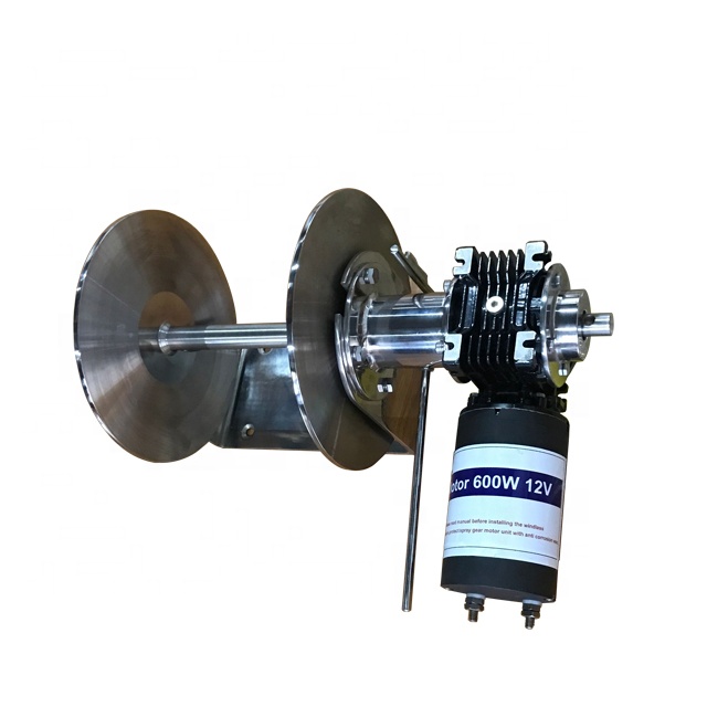 12V 24V electric drum capstan winch windlass gearbox JVW-013F