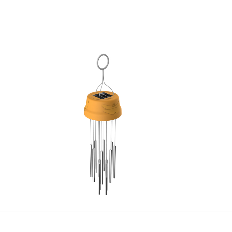 Goldmore 5V 4 LED Hanging solar wind chimes lights outdoor for Home Garden Bedroom Outdoor Decoration