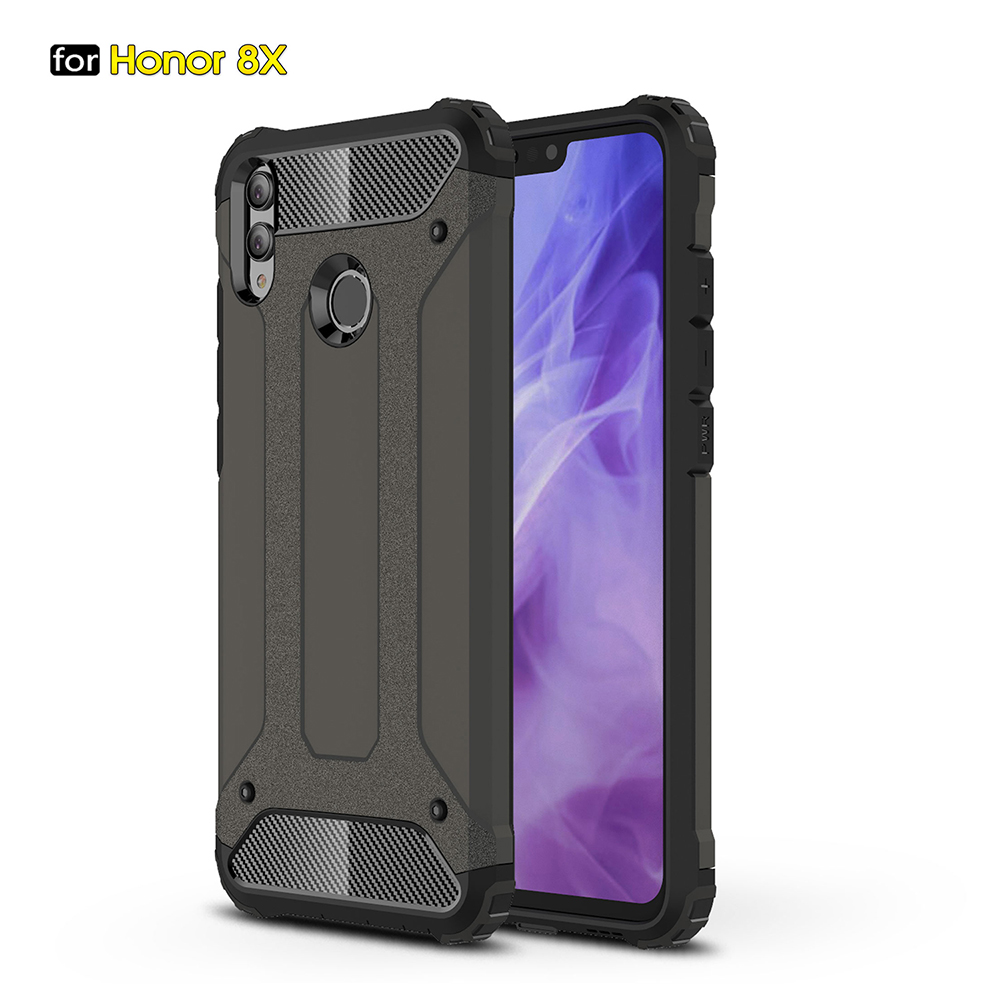 TPU+PC 2in1 drop Silicone Rubber Armor Hard case For Huawei honor 8X