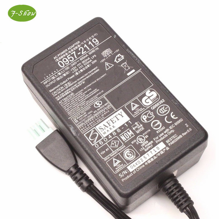 For HP AC Power Adapter 0957-2119 32V 563MA 15V 533MA