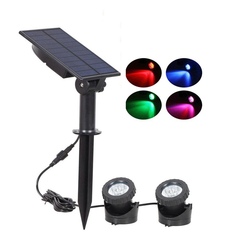 Solar Powered 18 LED Pond Spotlight Submersible Ganden Fountain Underwater Light