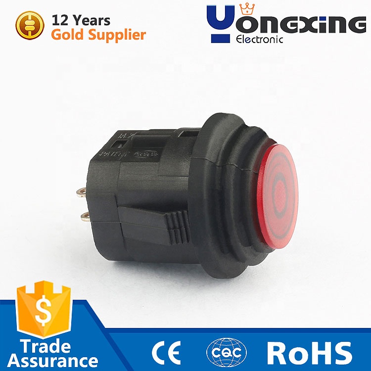 Custom surface 16mm CQC IP65 water-proof low current push button switch