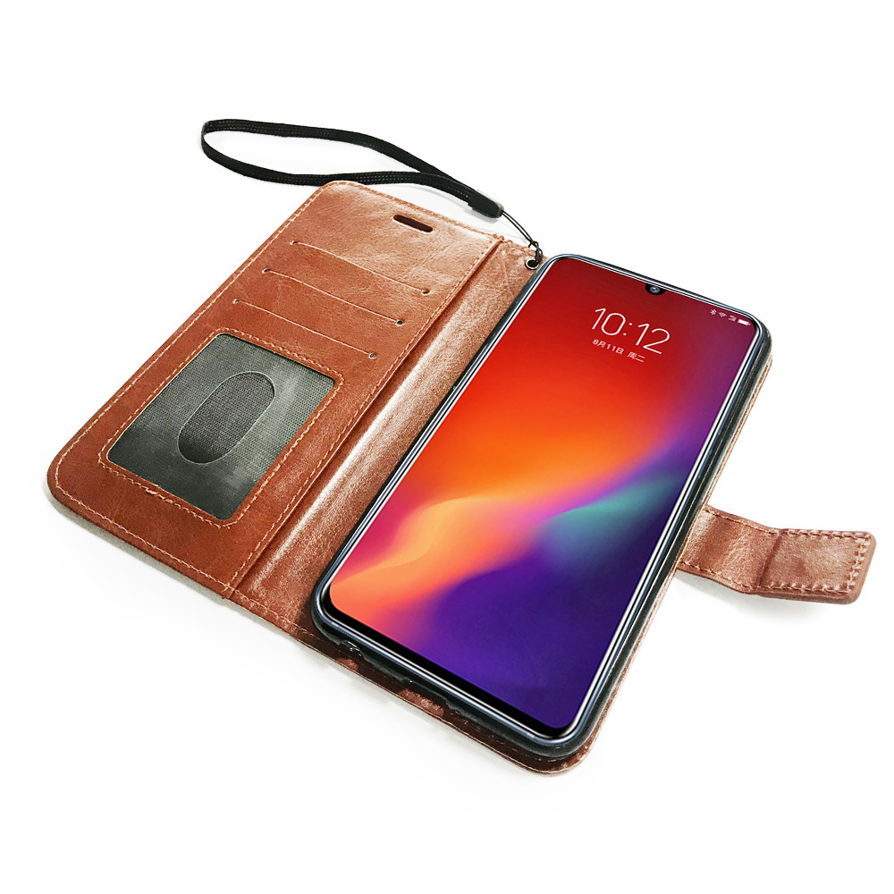 High Quality PU Leather Magnetic Flip Case for Lenovo Z6 with stands Wallet Book Cell phone Case