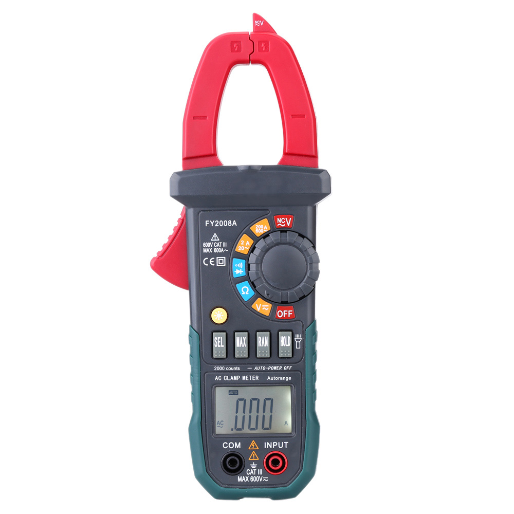 New Multi-purpose Multimeter Digital LCD Clamp Meter DC/AC Voltage AC Current Resistance Diode Continuity Measurement Tester