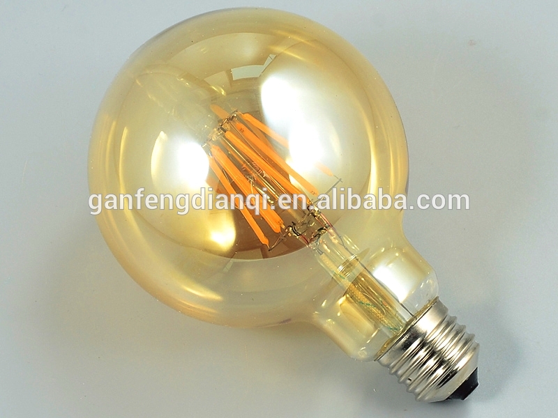 G95 E27 6W UL FCC led filament bulb