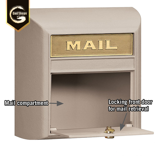 outdoor wall mounted mail box house galvanized steel mailbox house shape mail box