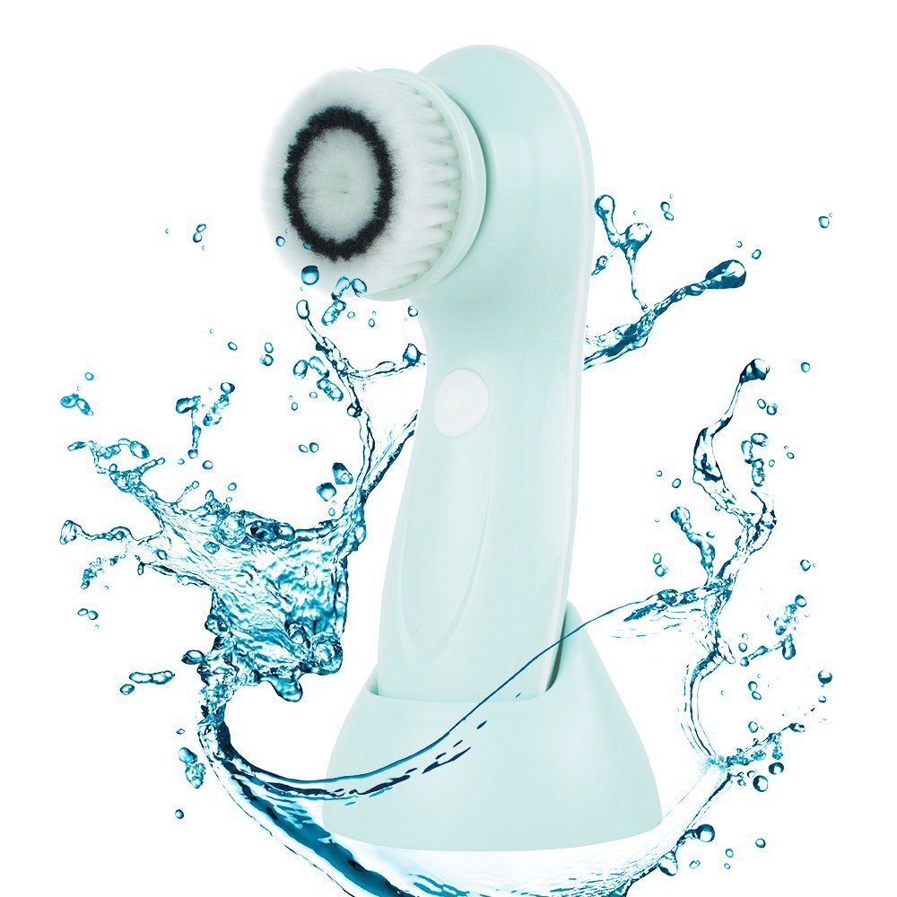 3 In 1 Cleaning Face Cleaner charcoal cleansing brush Vibrate Waterproof Blackhead Removal Facial Brush Soft Cleaners