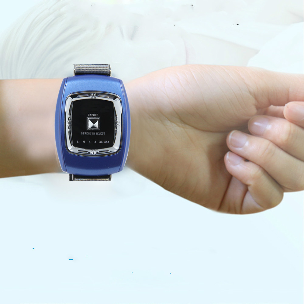 EMS Snore Stopper Intelligent Wrist Anti Snoring Device Cessation Sleeping Aids Watch With Color Box