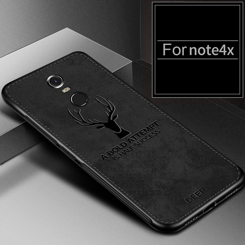 PC Skin cover elk deer New Creative canvas Phone Case Shockproof for Redmi Note 4X