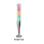 Visual Tower Light/Industrial Signal Tower Light Red Green Yellow LED Alarm Lamp 24V/220V ONN-M4 Single Layer Tri Color