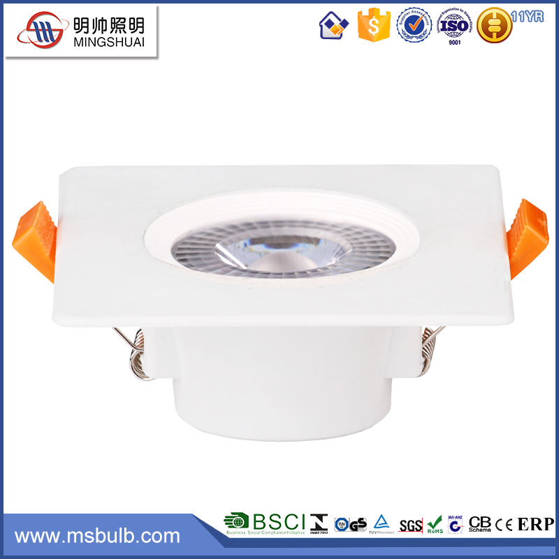 Factory Owned Module 5w Square PC Down light with Plastic