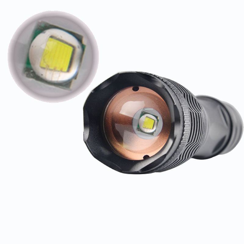 Portable Aluminum 10W XML T6 LED Tactical Military Flashlight Torch