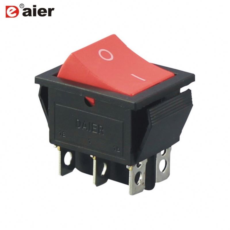 DPDT 2 Position ON ON 16A Rocker Switch 6 PIN With Solder Terminal