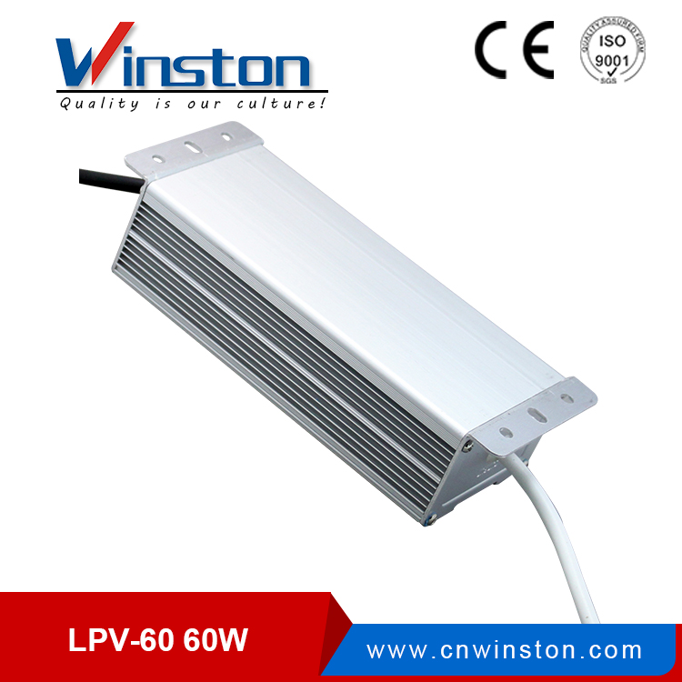 LPV-60 IP67 Waterproof LED 5A 12V 24V 60W Single Output Power Supply Switching