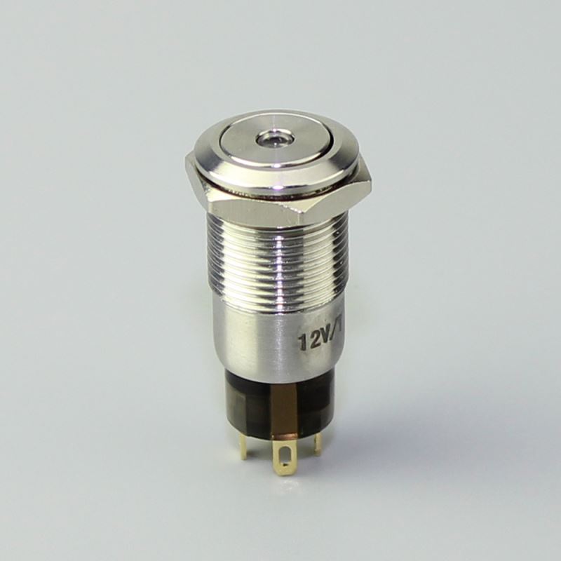 Dot Lamp Anti Vandal Illuminated Panel Pushbutton 12mm