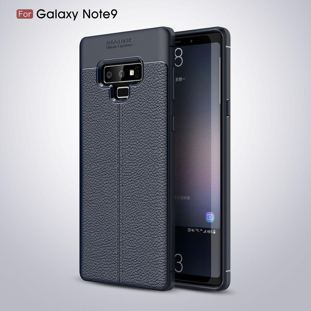 Hot Sell Litchi pattern Soft Tpu case for Samsung Galaxy Note 9 Cover