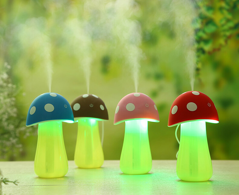 Mushroom humidifier 200ml 5V Ultrasonic Night Light Humidifier Wholesale