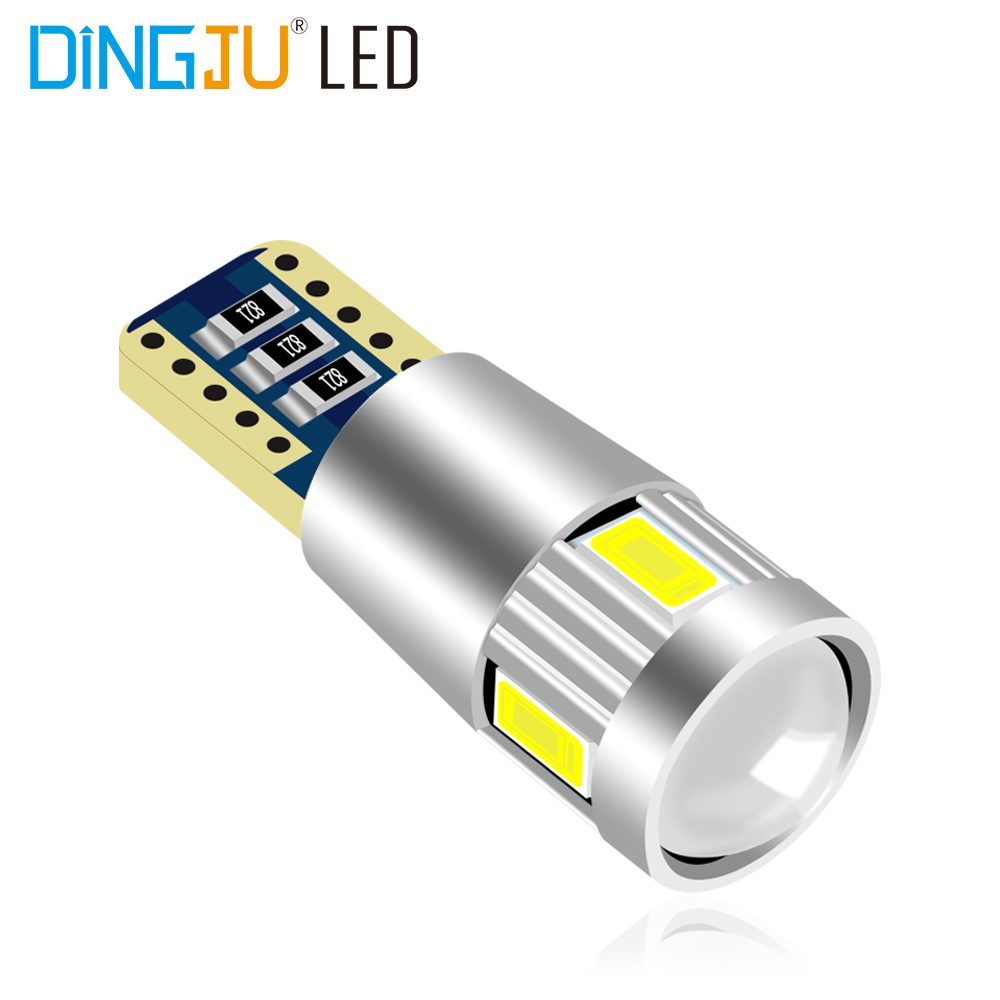 Factory Hot Sale Led T10 6smd 5730 12v W5w Canbus Error Free Bulb 12v Interior Led Lights Reading  Lamp Low Price