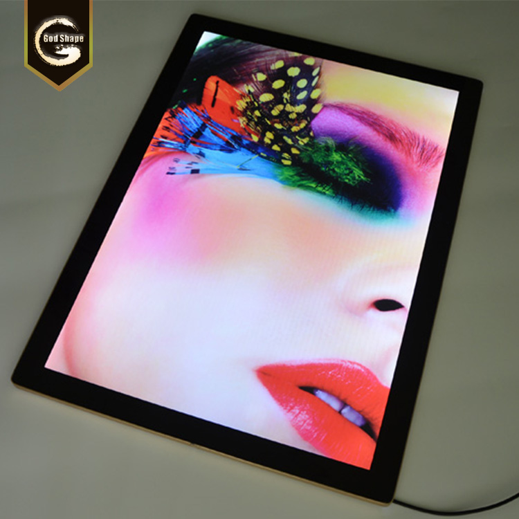 Single side Aluminium Profile Frame Wall Mounted LED Light Box Sign