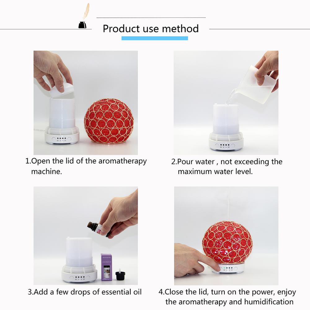 Creative New Arrival Ball Shaped 100ml Metal Essential Oil Diffuser