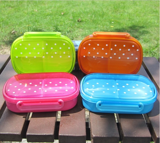 Candy Color Single layer,multi compartments,sealed microwave lunch box,Super best-selling in all supermarkets