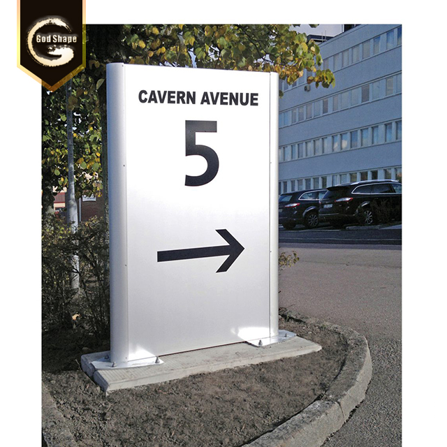 Factory Free Standing School Real Estate Signage  High Quality Advertising Pylon Sign